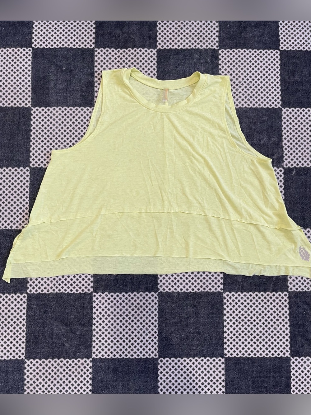 Free People honeydew Sleeveless Crop Tank